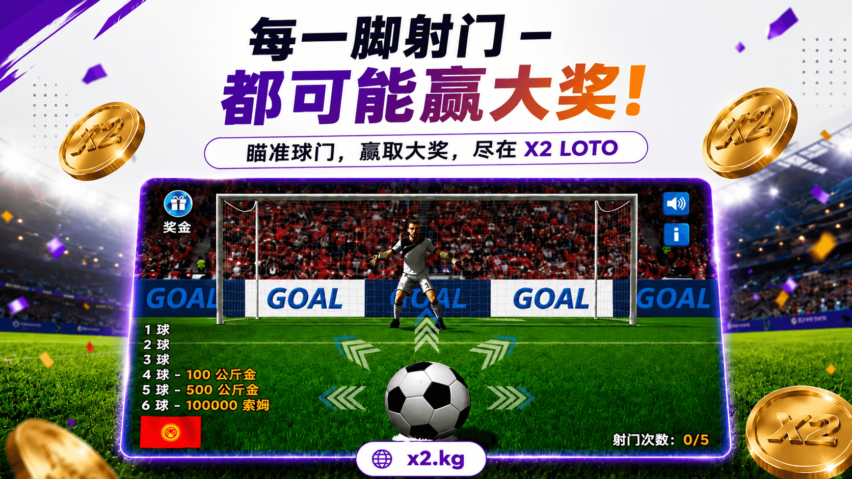 X2 LOTO 州彩券、足球彩券
