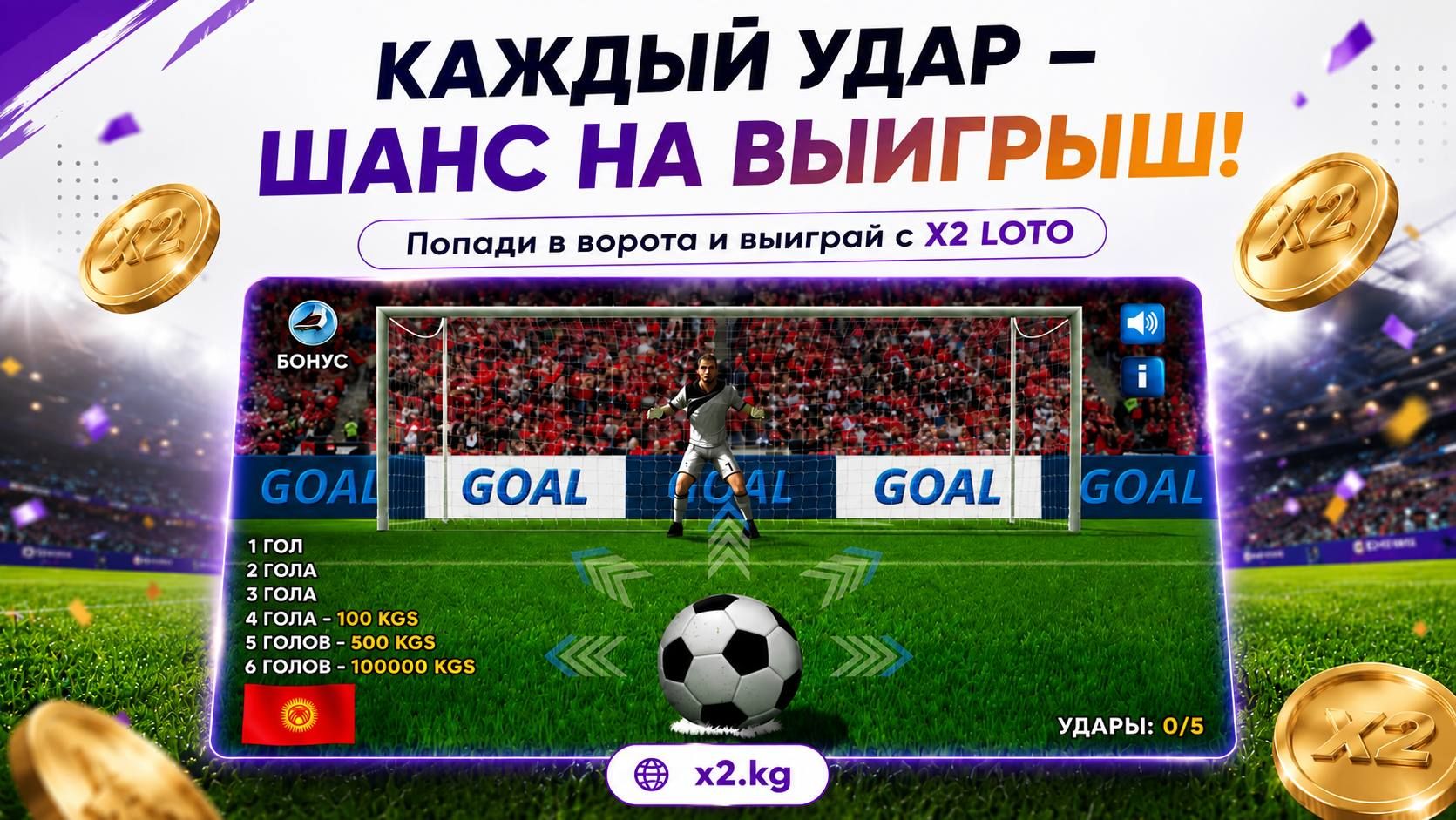 X2 LOTO государственная лотерея, лотерея футбол