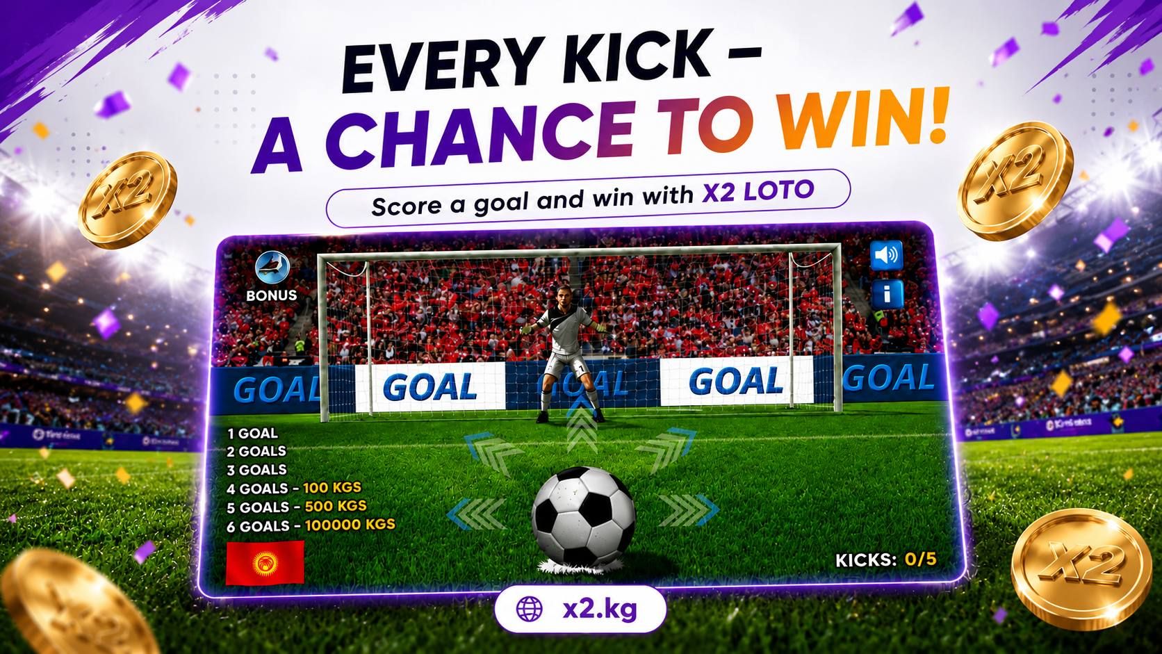 The Big Football Season Is Almost Here. And X2 LOTO Already Has a Game for Football Fans